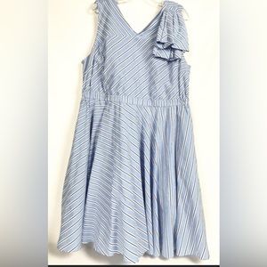 Lane Bryant stripped blue dress